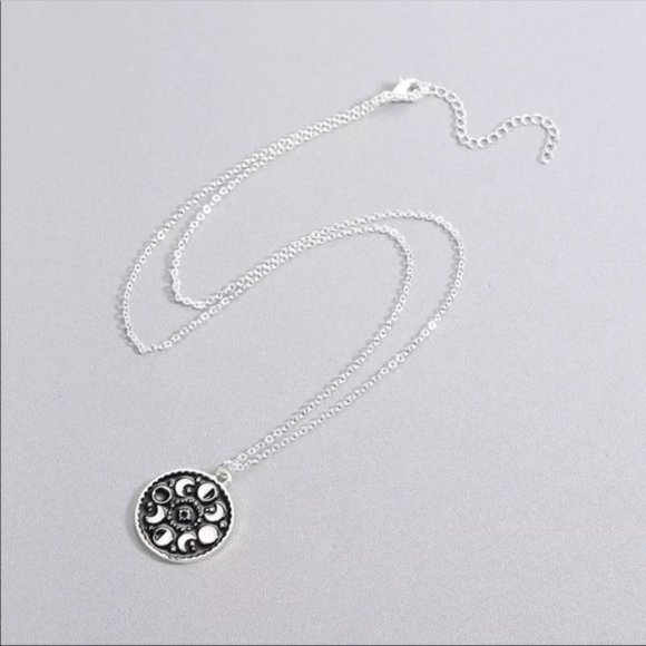 Moon Phase Pendant Necklace - Picture 2 of 3